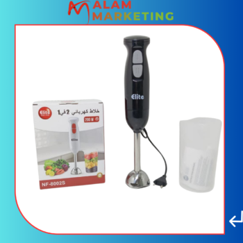 Mixeur plongeant à 2 vitesses axe inoxydable 200W avec gobelet à mixer gradué