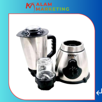 Kraft line Blender bol inox 1.5L très puissant avec moulin a café et épices offert