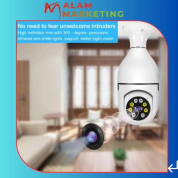 Light bulb security camera 360 degree panoramic wireless wifi camera