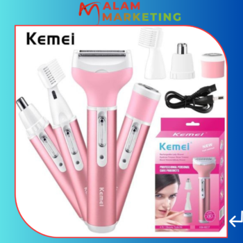 Kemei 4 in 1 epilator for womeno hair removal machine for face bikini nose eyebrow G