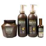 Ensemble de 4 protéines brésiliennes Keratin Queen pour un traitement capillaire en profondeur