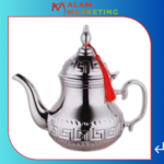Théière marocaine inox argent 1L G