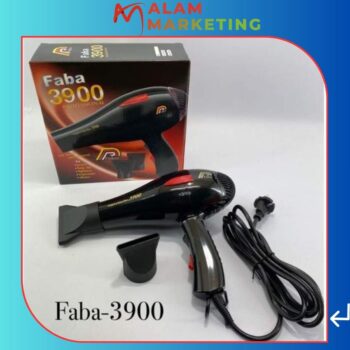 Faba Black hair dryer FABA super turbo 3900, professional dryer. G
