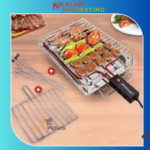 Itimat Grill électriques de Table // Barbecue Électrique inox + 6 Brochettes + Grille