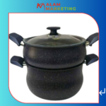 SWISS LINE Marble Steamer – With Glass Lid – Couscous 4L 6L
