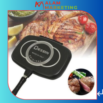 Dessini Poêle à Double Face Grille Pan Dessini Antiadhésif 36cm