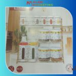 Set 10 Pots A Épices + 2 Huilières Avec Présentoir Assaisonnements Divers Sauces D