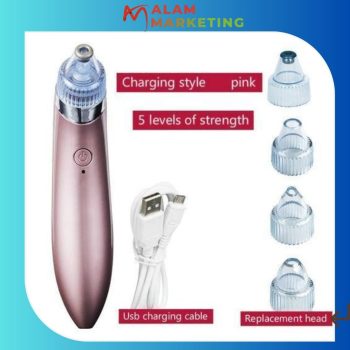 4 in 1 blackhead remover with 3 levels of strength to clean the skin of the face and nose rechargeable G