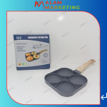 Pancake Pan, Non-Stick Aluminum Frying Pan, Egg & Baking Tray with 4 Slots, with Anti-Scald Handle G
