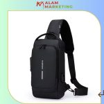 Fashion sac de poitrine multifonctionnel, étanche, antivol, voyage, chargeur USB