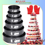 Lot de 6 moules à gâteau à charnière antiadhésifs