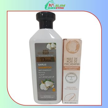 Shampoing à l'ail Et Huile De Noix De Macadamia