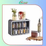 Rangement épicier 12 boîte en plastique de cuisine pratique avec cuillères Intégrées