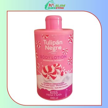 Lait Corporel Black Tulip Fraise et Crème 400 ml