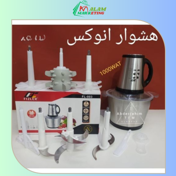 FIZLER 3L Robotic Meat and Vegetable Grinder, Stainless Steel, with 6 Blades