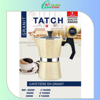 TATCH Cafetière En Granit 6 Tasses